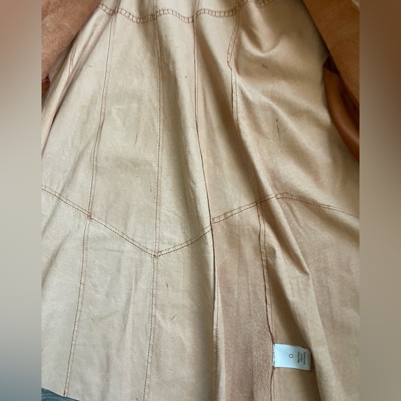 70’s Style Western Leather Jacket-Vintage Coat in Rust,Size 10•••Long Line - Picture 13 of 16